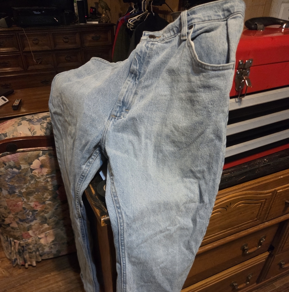 Light Blue Men's Jeans, Used But Clean.